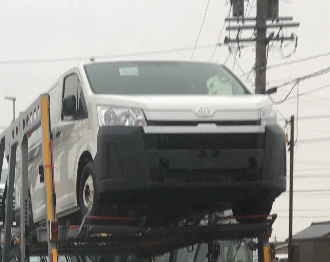 2019 Toyota Hiace Front Three Quarters Spy Photo