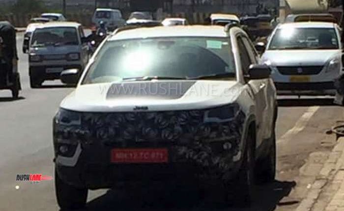 Jeep Compass Trailhawk Front Three Quarters Spy Sh