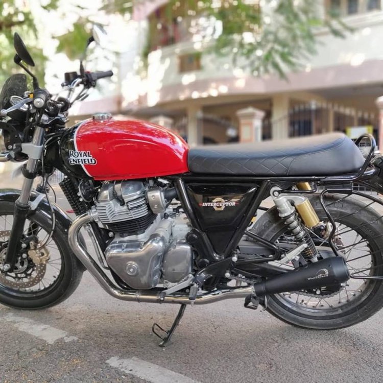 Royal Enfield Interceptor 650 custom exhaust from Way2Speed Performance