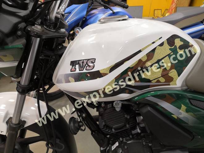 Tvs Star City Plus Kargil Edition Fuel Tank