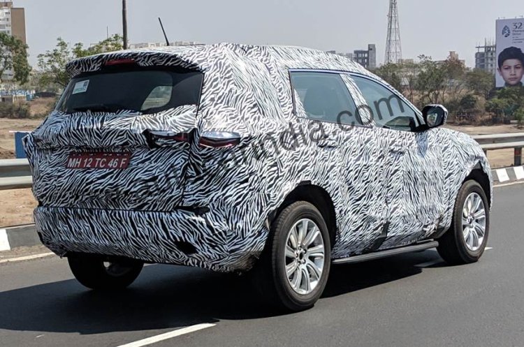 Tata H7x Rear Three Quarters Spy Shot