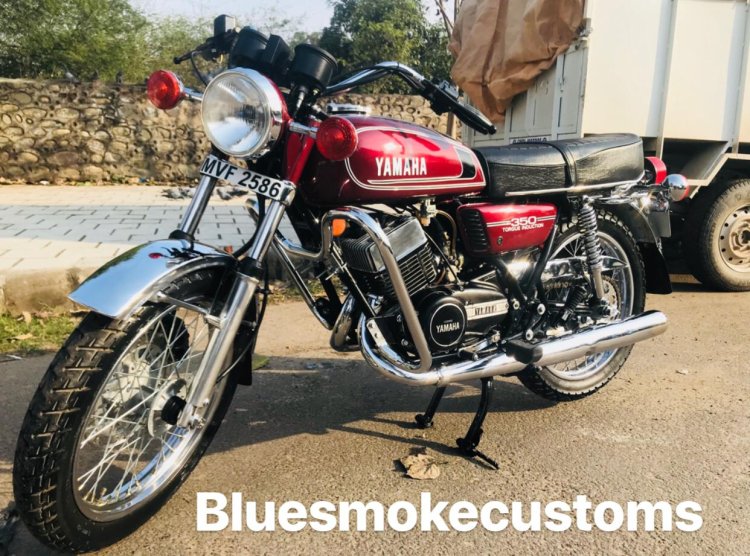 1985 Yamaha Rd350 By Bluesmoke Customs Left Front