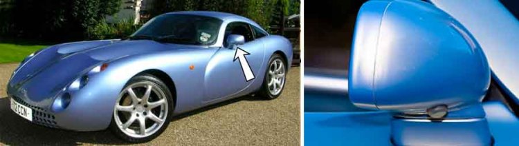 1999 Tvr Tuscan Door Handle Under Orvm