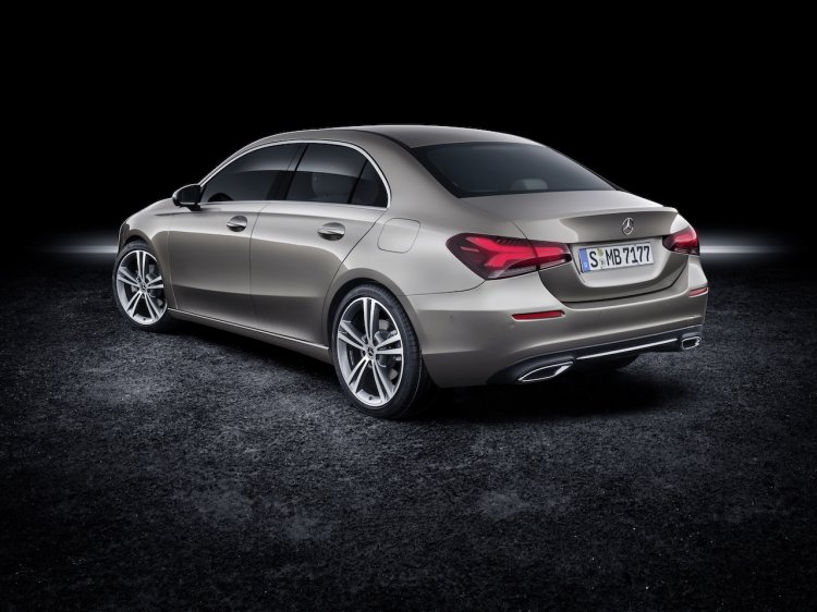 Mercedes A Class Sedan Rear Three Quarters