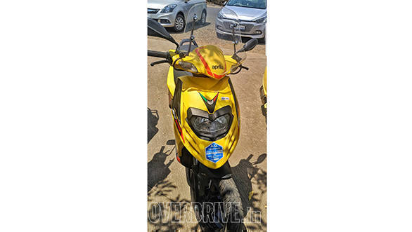 Aprilia Sr Bs Vi Scooter Spied In India Front
