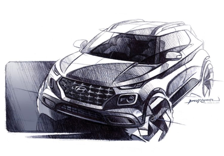 Hyundai Venue Hyundai Qxi Front Three Quarters Ske