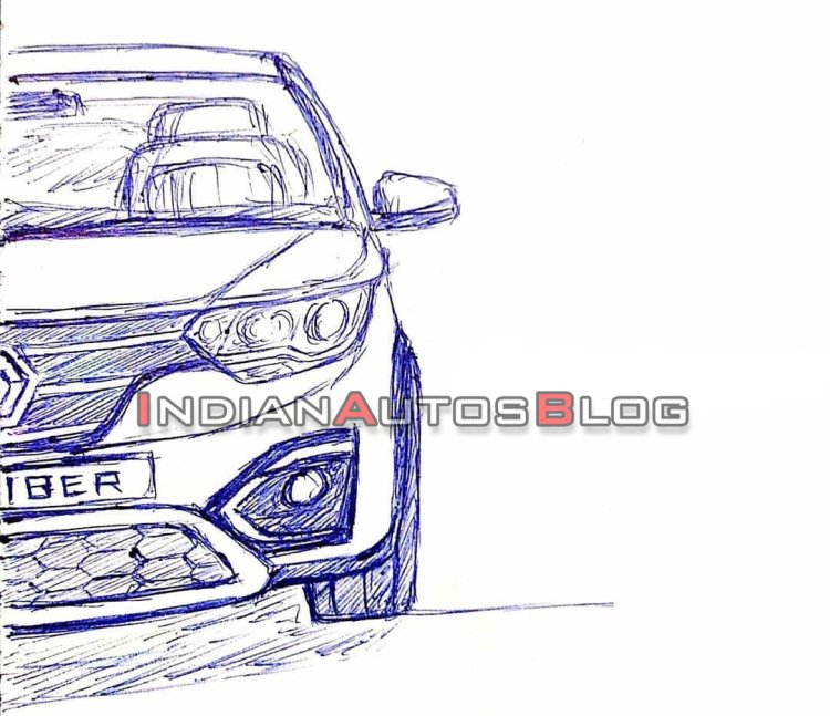 Renault Triber Front Sketch