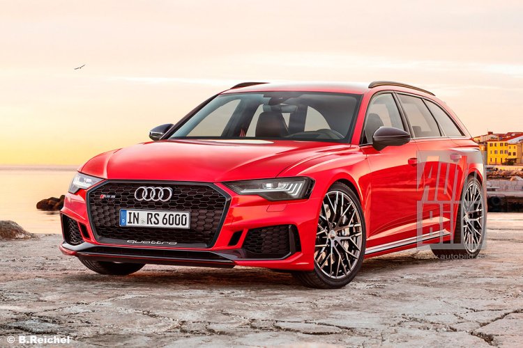 upcoming Audi cars 2020 Audi Rs 6 Avant Render Front Quarter