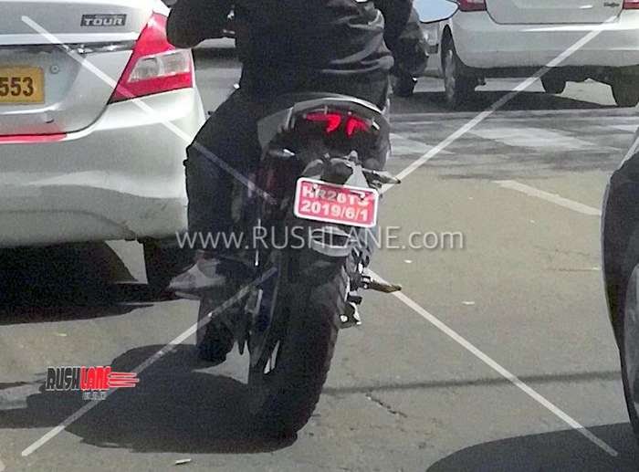 Revolt Motorcycle Spied Rear Action Shot Close Up