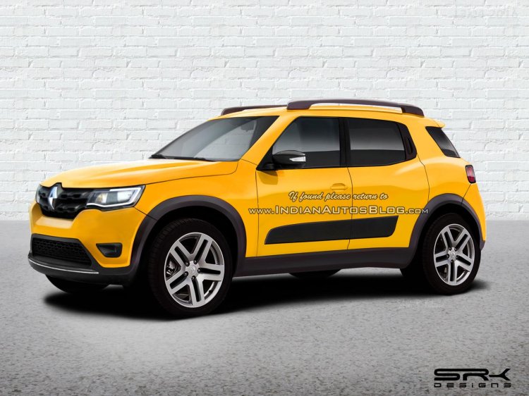 Renault Hbc Renault Kwid Based Compact Suv Renderi