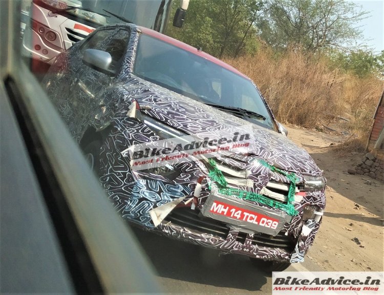2020 Renault Kwid Facelift Front Fascia Spy Shot