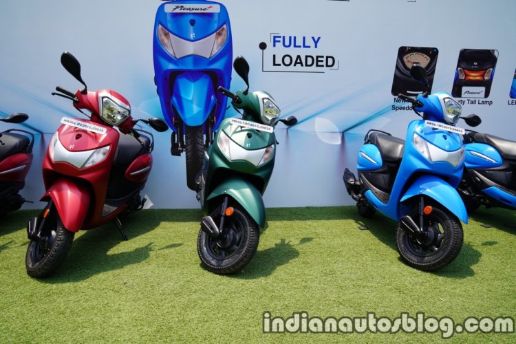 Hero Pleasure Launched In India Colours