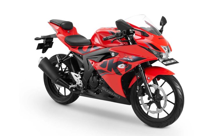 2019 Suzuki GSXR150 displayed at Jakarta Fair Kemayoran 2019