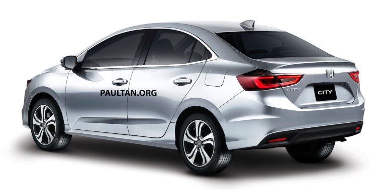 Next Gen 2019 Honda City Rear Three Quarters Rende
