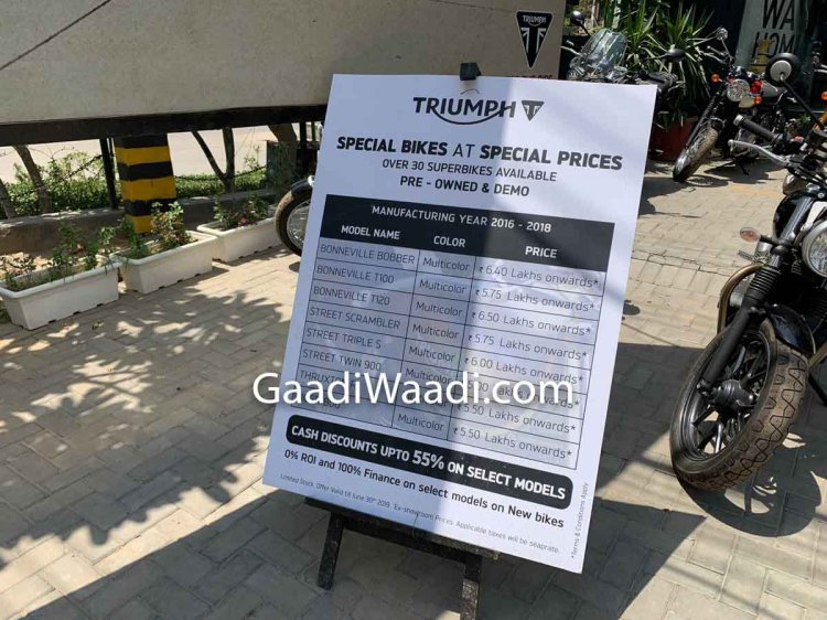 Discounts On Triumph Bikes Triumph Delhi Banner