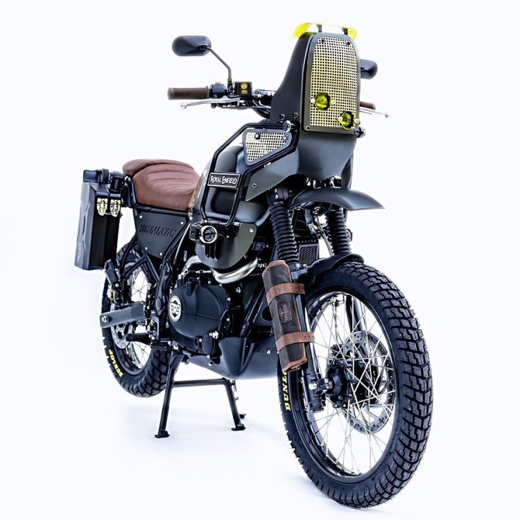 Modified Royal Enfield Himalayan Right Front Quart