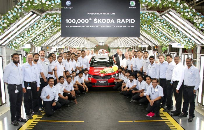 Skoda Rapid 100000th Sedan 1