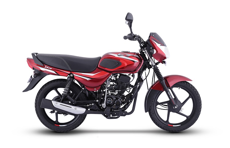 New Bajaj Ct110 Gloss Flame Red With Bright Red De