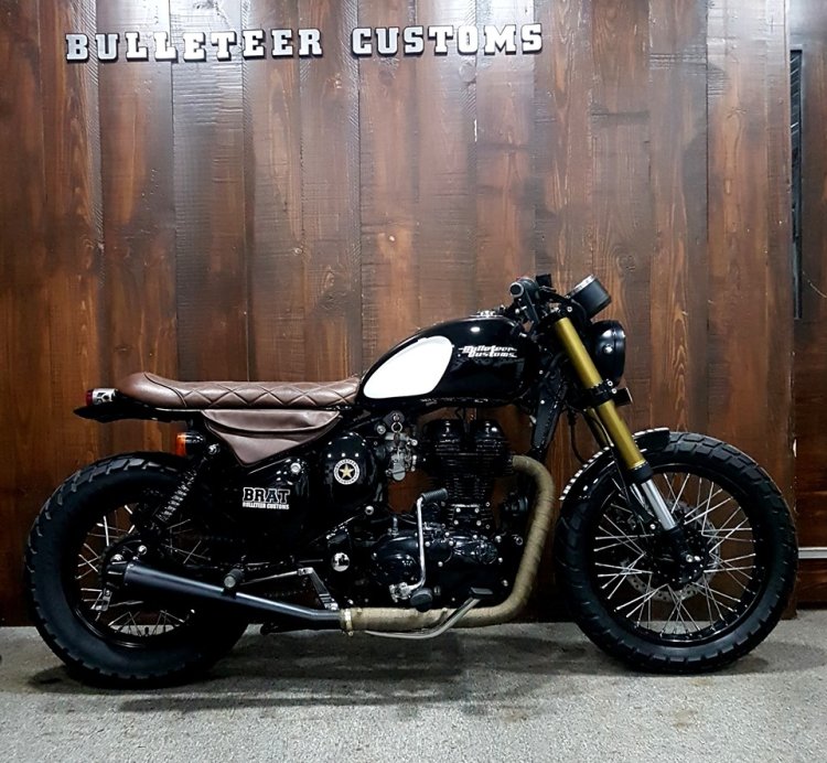 Modified Royal Enfield Bulleteer Customs Right Sid