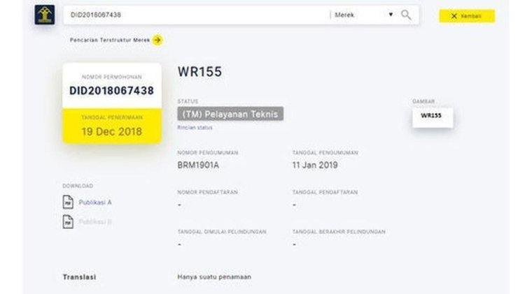 Yamaha Wr155 Patent Documents