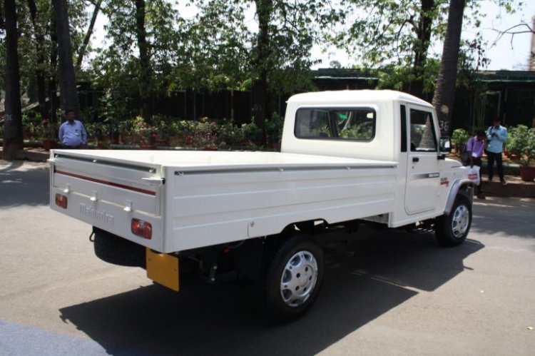 Mahindra Bolero Maxi Truck Plus White Rear Quarter