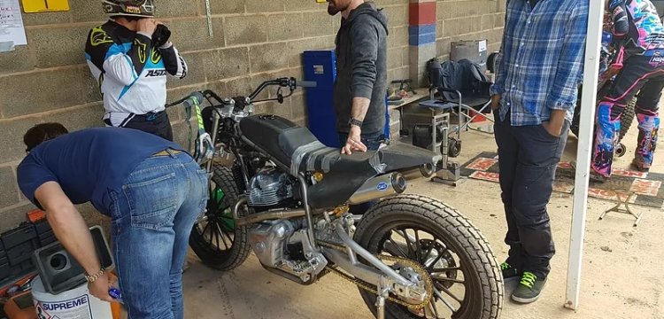 Royal Enfield Flat Tracker 650 Rear Three Quarters