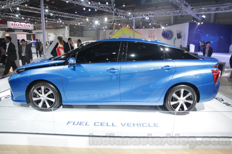 Toyota Mirai Side At Auto Expo 2016