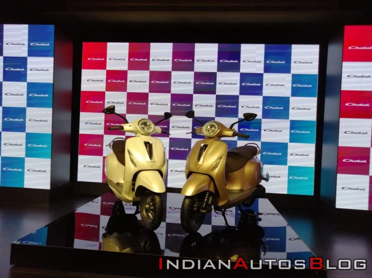 Bajaj Chetak Electric Scooter Unveiled Front