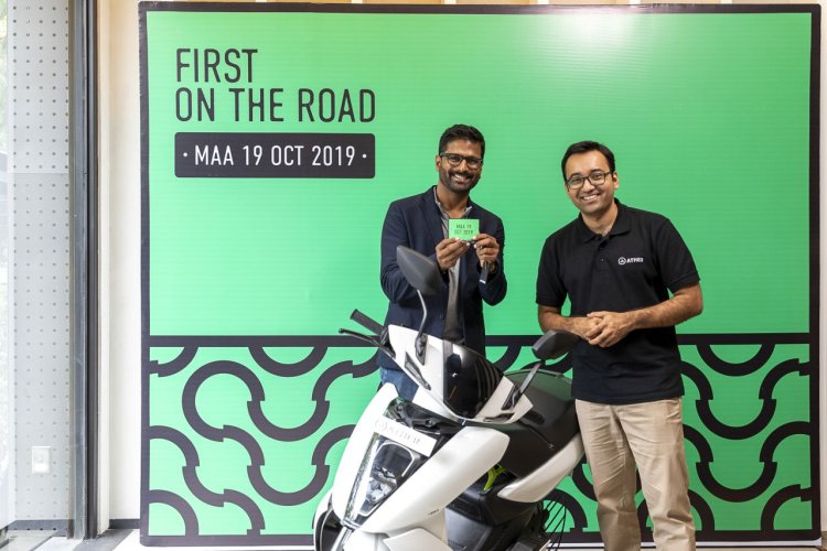 ather dealership investment Ather 450 Chennai Deliveries Key Handover 2