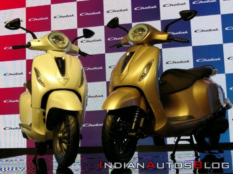 Bajaj Chetak Electric Scooter Unveiled On Stage Fr
