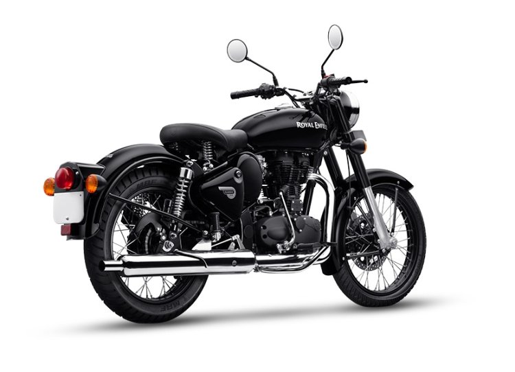 Royal enfield classic 350 deals silver and black