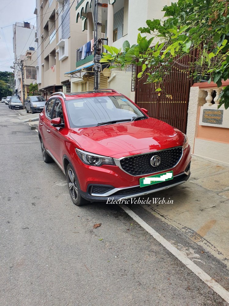 Indian Spec Production Mg Zs Ev Snapped Ahead Of Unveiling