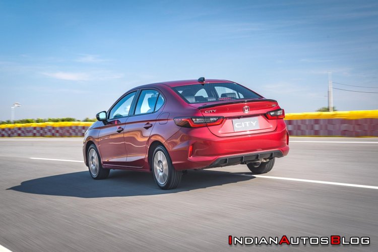 2020 Honda City Rear Three Quarters Media Drive