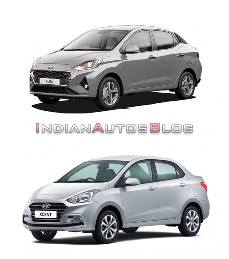 Hyundai Aura Vs Hyundai Xcent Old Vs New