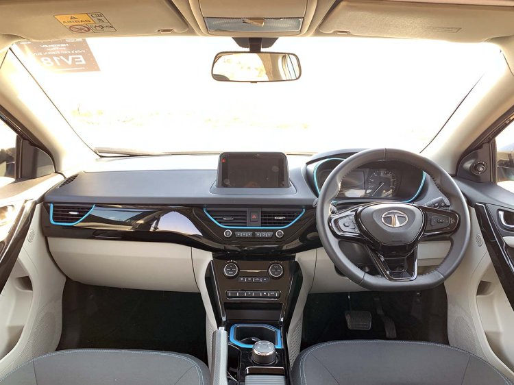 Tata nexon electric store car interior