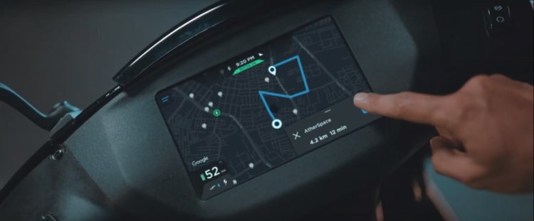Ather 450x Teaser Instrument Cluster