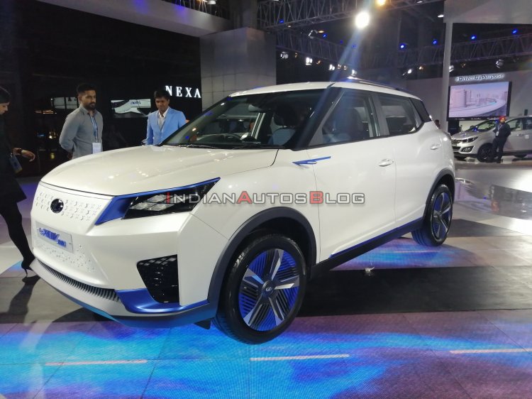 Mahindra E Xuv300 Concept Front Three Quarters Lef