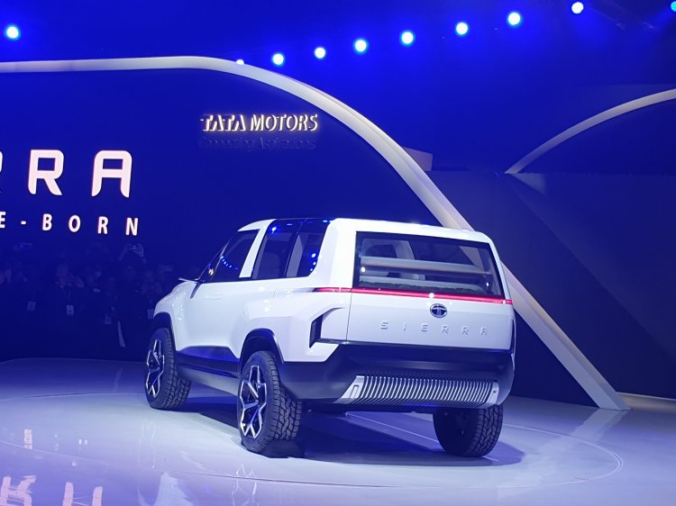 Tata Sierra Concept Rear Three Quarters Auto Expo