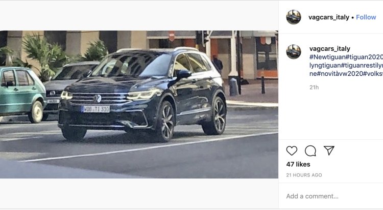 2020 Vw Tiguan Facelift Spy Shot