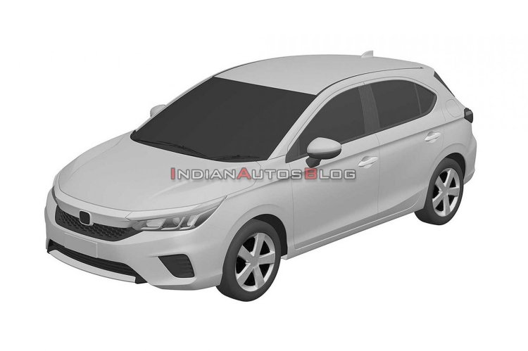 Honda City Hatchback Front Three Quarters Patent