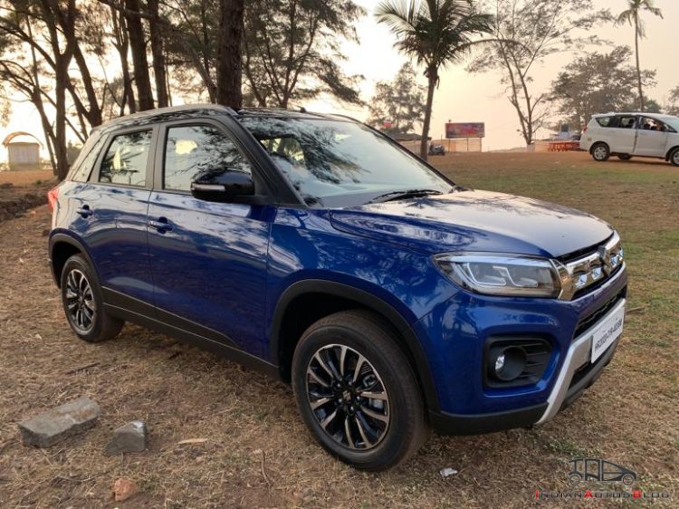 2020 Maruti Vitara Brezza Facelift Front Three Qua