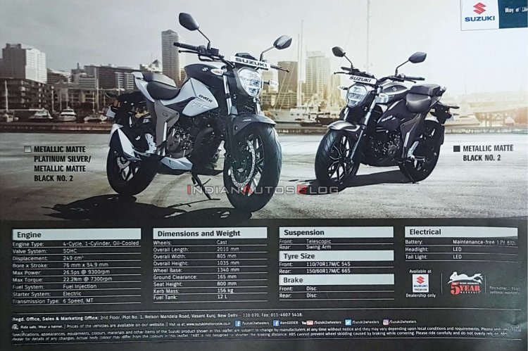 Bs6 Suzuki Gixxer 250 Brochure Specs Iab