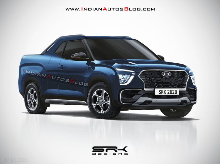 2021 Hyundai Creta Pickup Hyundai Creta Stc Render