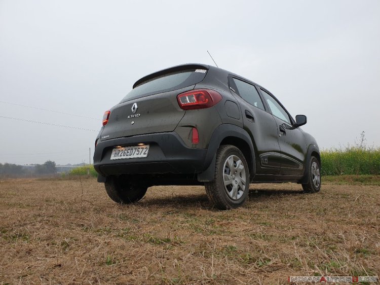 2019 Renault Kwid Review Images Rear Three Quarter