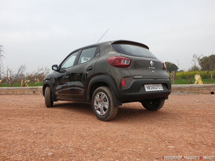 2019 Renault Kwid Review Images Rear Three Quarter