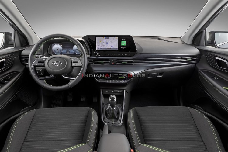 2020 Hyundai I20 Interior Dashboard Lime Green Tri