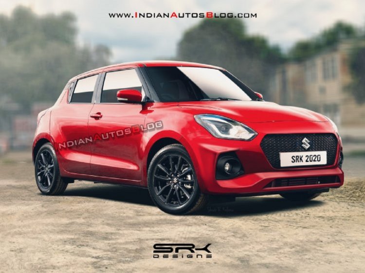 New Maruti Swift Facelift Exterior Rendering A7a0