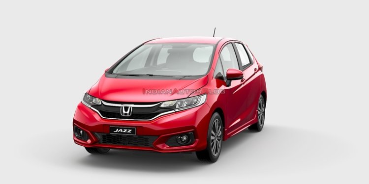 New Honda Jazz Facelift Front Three Quarters Left