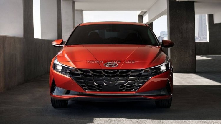 2021 Hyundai Elantra Orange Front