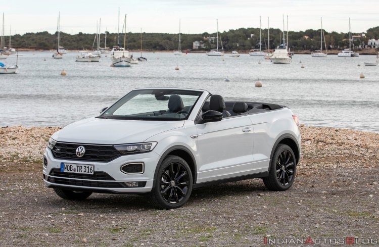 Vw T Roc Cabriolet White Front Quarters